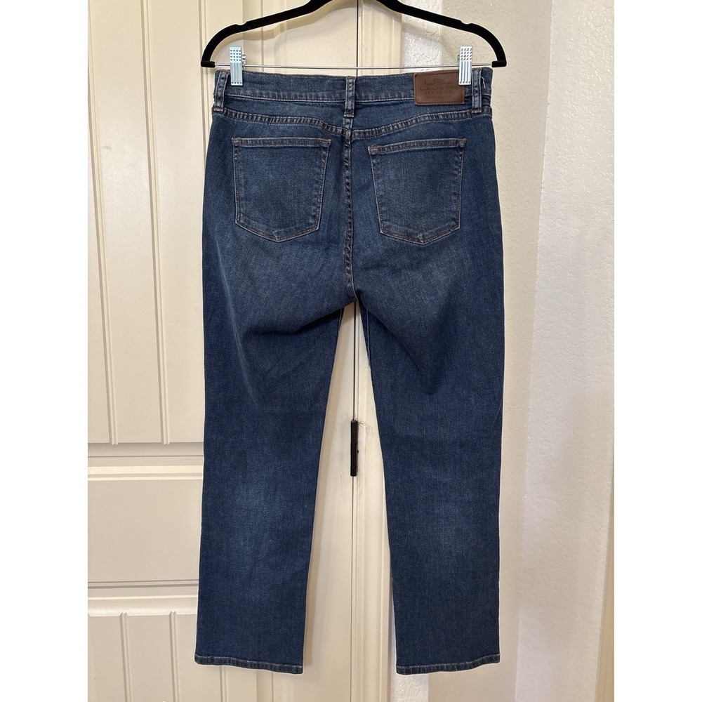 Lauren Ralph Lauren Petite Bootcut Jeans Women's 8P Medium Wash Stretch Denim - Picture 2 of 6